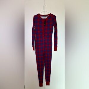 Retrospective Co. Plaid Thermal One Piece Pajama - XS